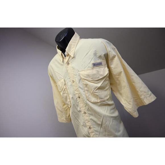 VTG Columbia PFG Vented Fishing Shirt Nylon UPF 30+ Camp Shirt Mens Large - Picture 2 of 16